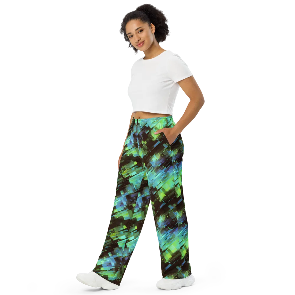 Cyber Shard on Wide-Leg Pants — Left Front