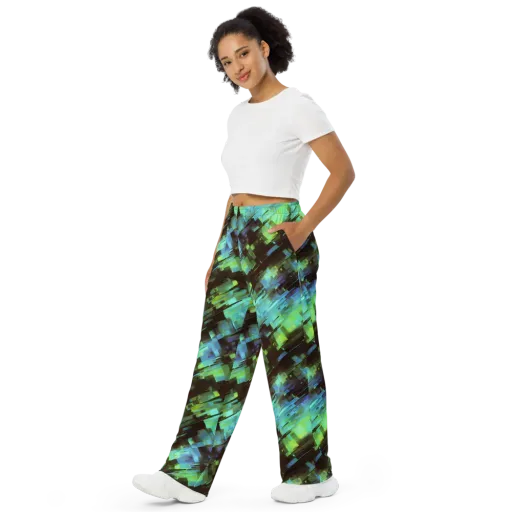 Cyber Shard on a Wide-Leg Pants