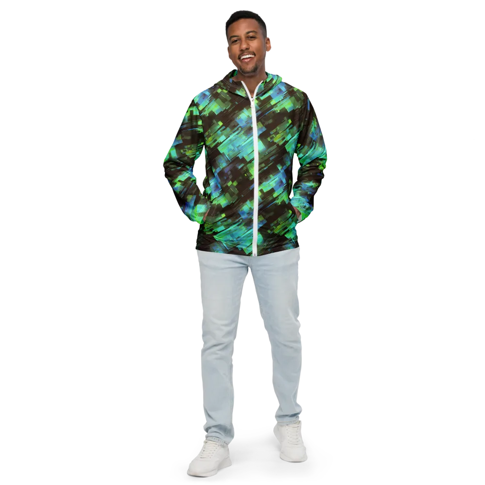 Cyber Shard on Men's Windbreaker — Front