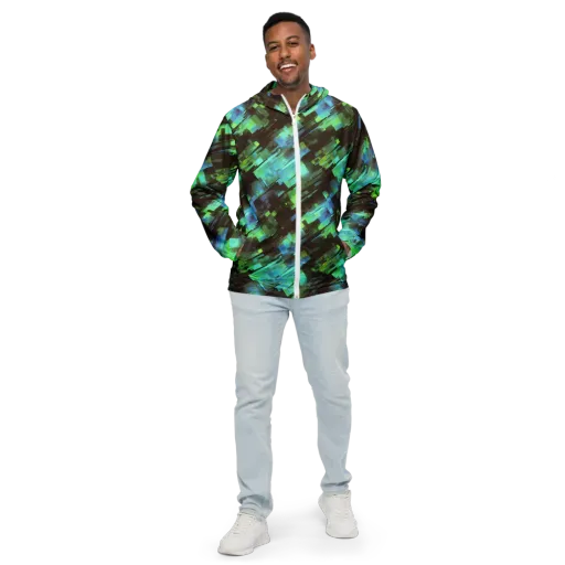 Cyber Shard on a Men's Windbreaker