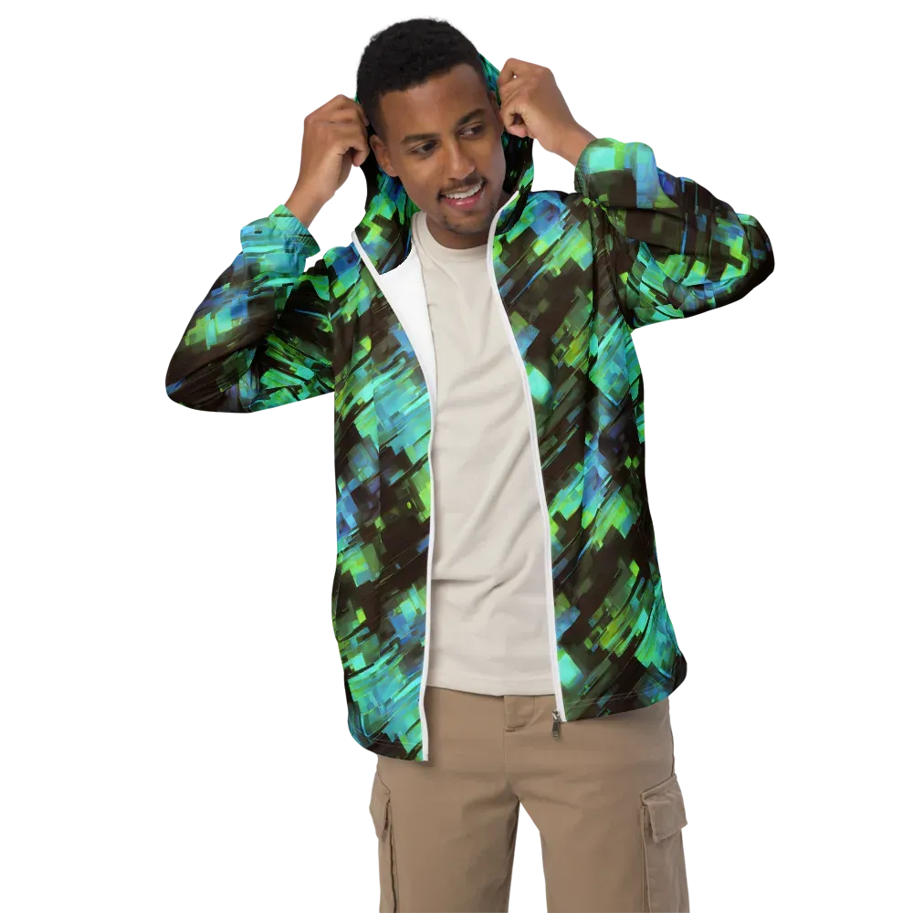 Cyber Shard on Men's Windbreaker — Front