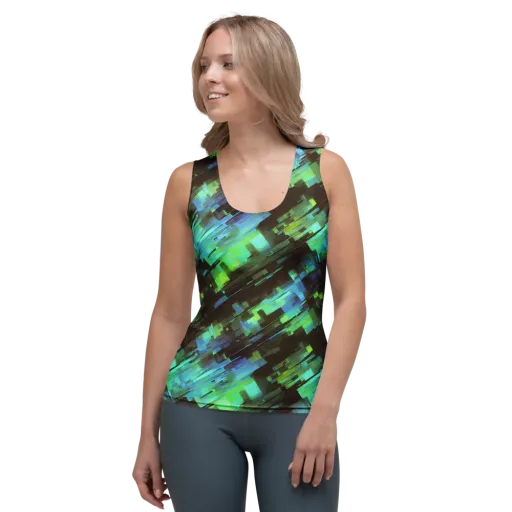 Cyber Shard on a Women's Tank Top