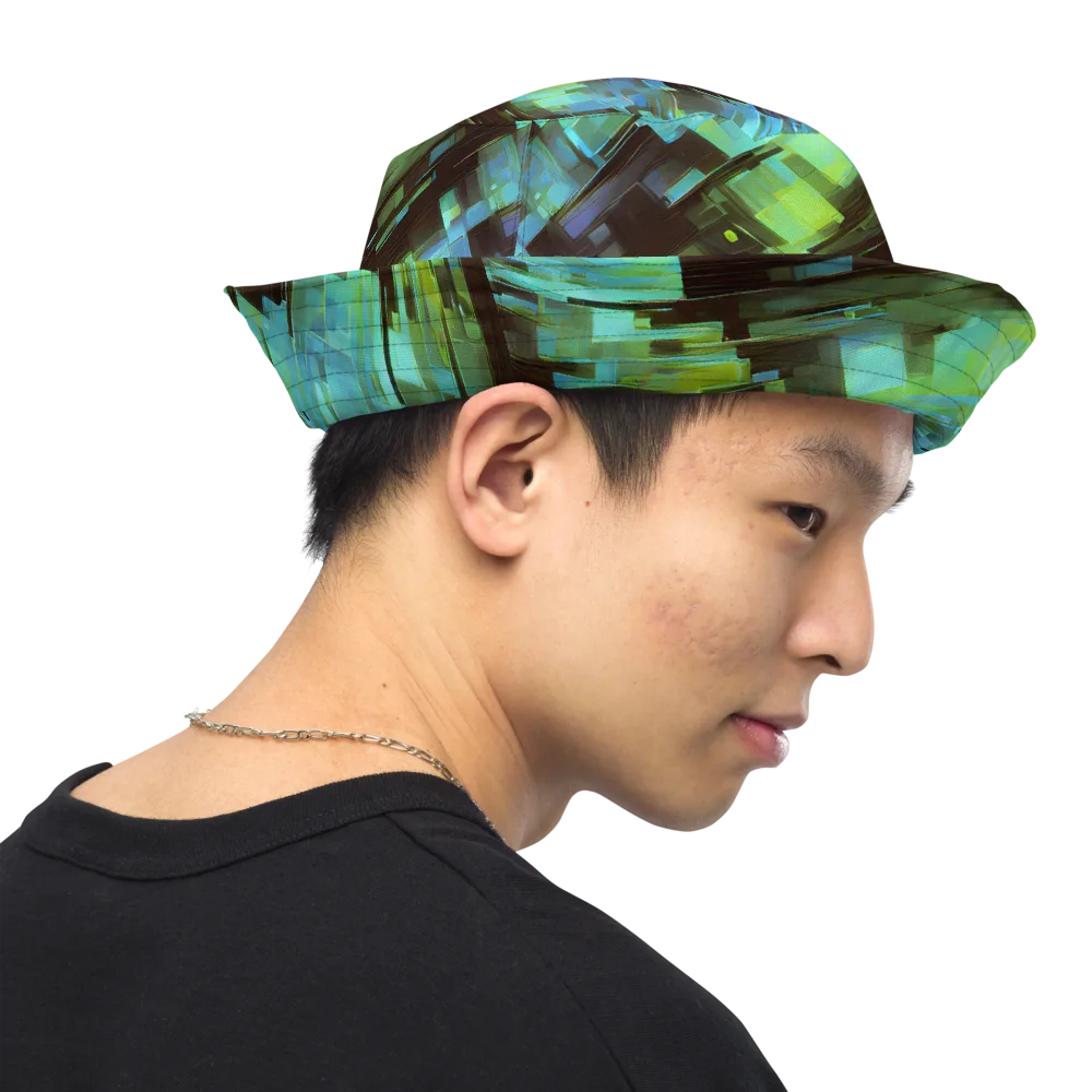 Cyber Shard on Reversible Bucket Hat — Right Outside