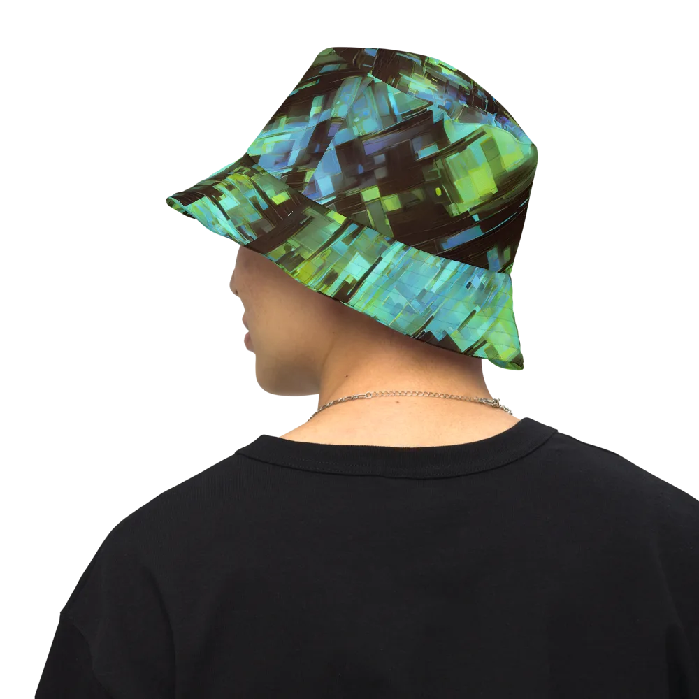 Cyber Shard on Reversible Bucket Hat — Back Inside