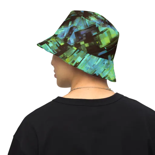 Cyber Shard on a Reversible Bucket Hat