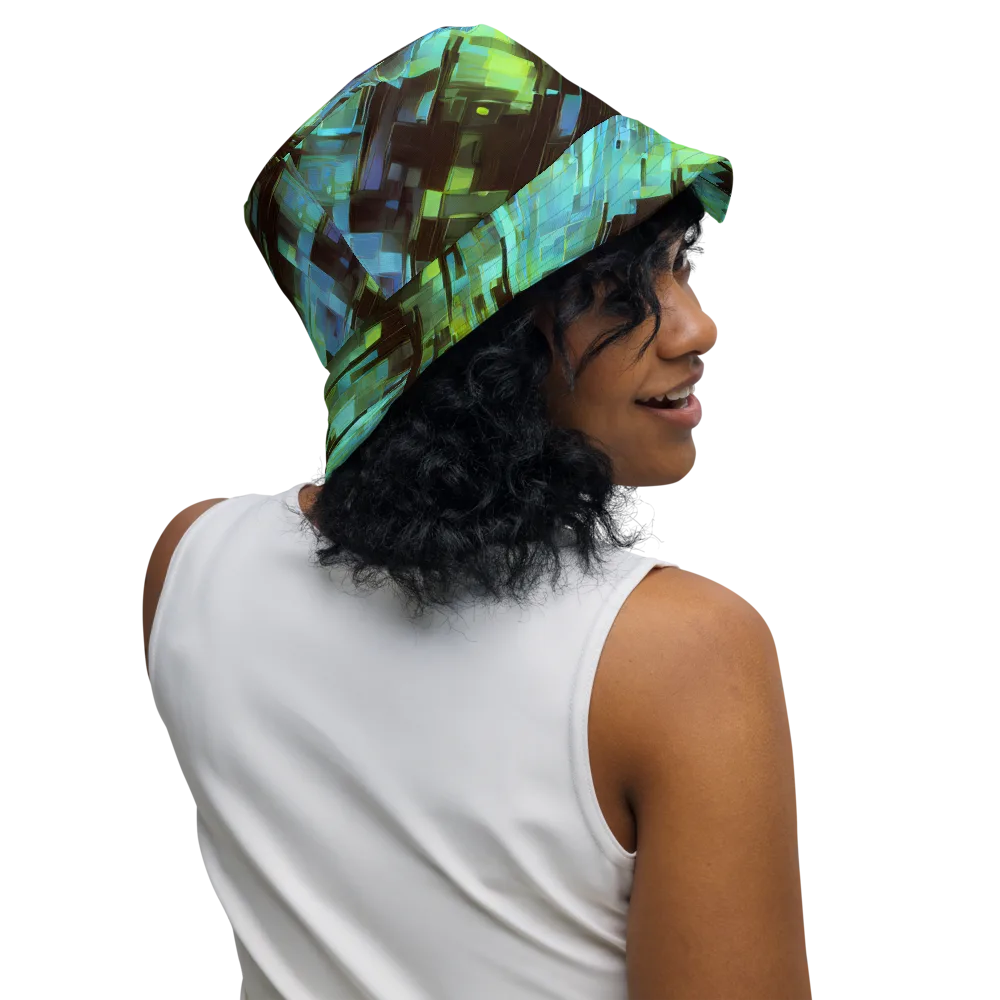 Cyber Shard on Reversible Bucket Hat — Right Outside