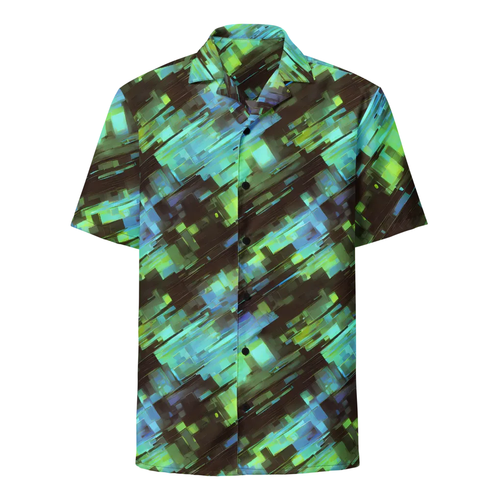 Cyber Shard on Button Shirt — Front