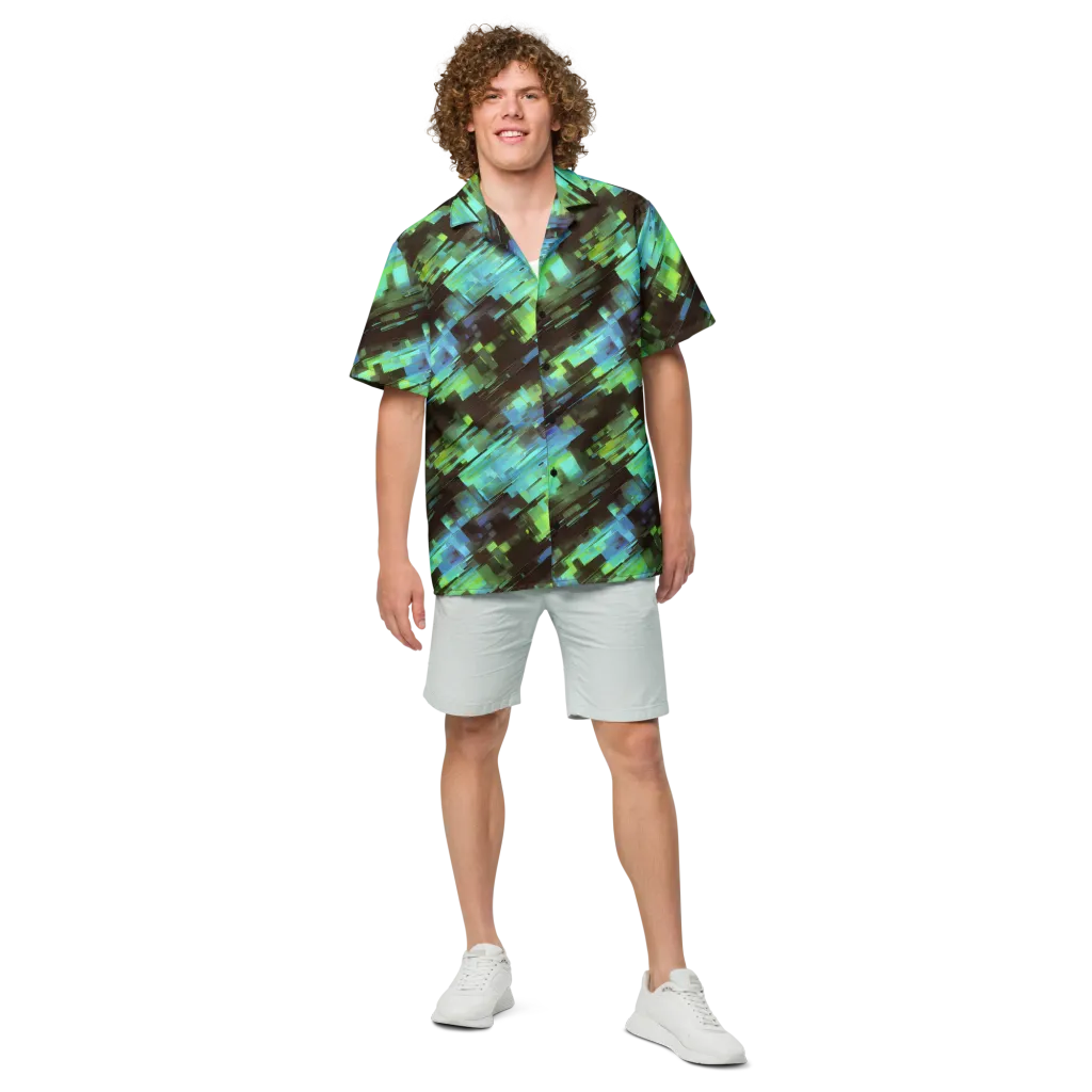 Cyber Shard on Button Shirt — Front