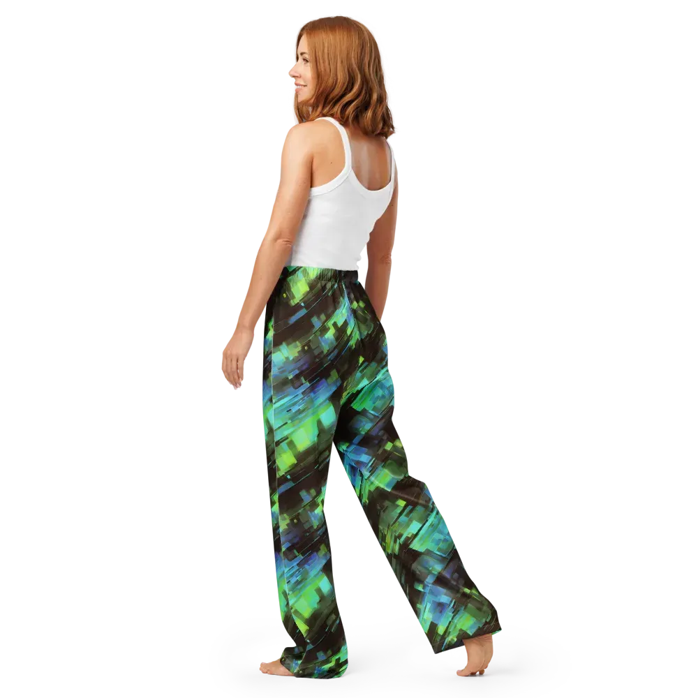 Cyber Shard on Women's Pajama Pants — Back