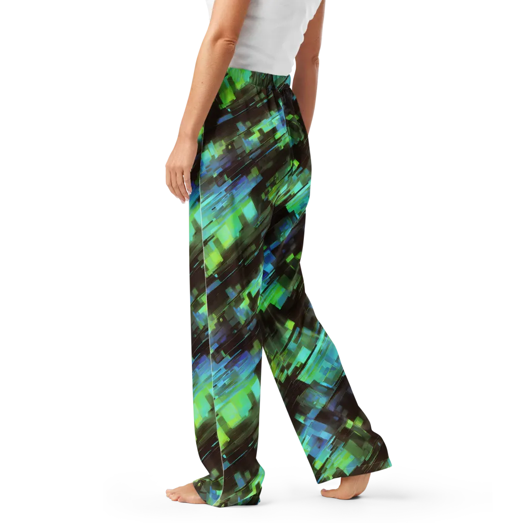 Cyber Shard on Women's Pajama Pants — Left