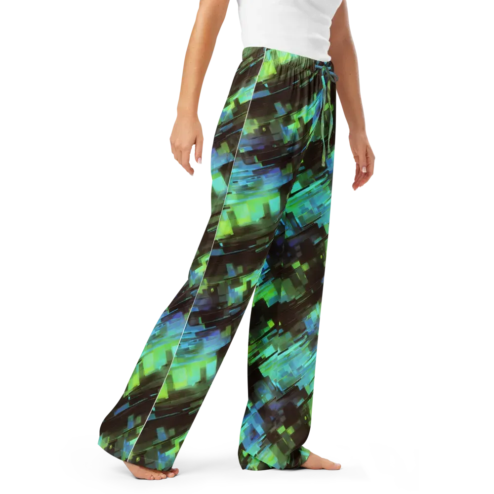 Cyber Shard on Women's Pajama Pants — Right Front