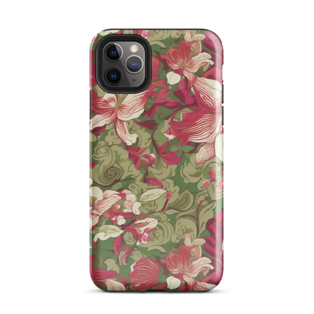 Burgundy Botanica on Tough Case for iPhone® — Front