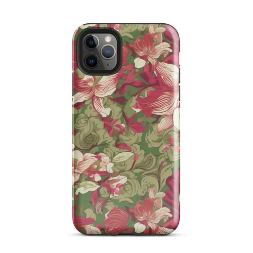 Burgundy Botanica on a Tough Case for iPhone®