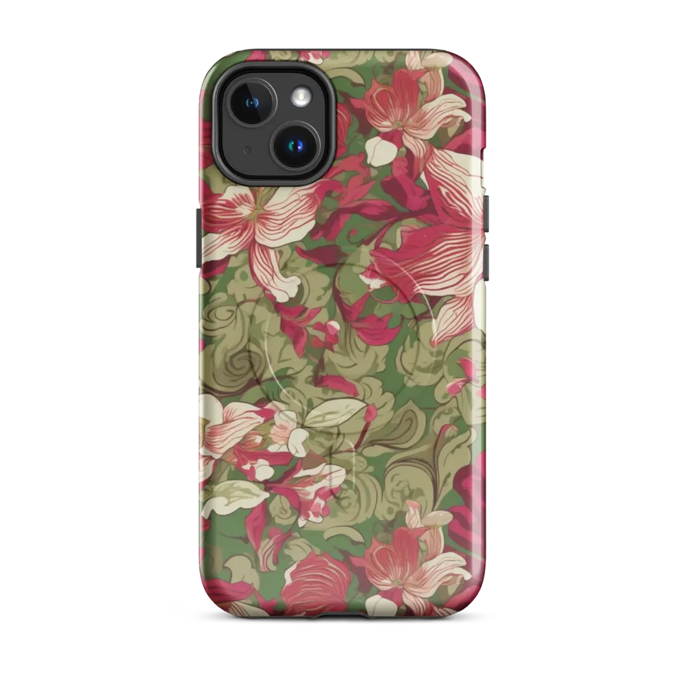 Burgundy Botanica on MagSafe Tough Case for iPhone® — Front