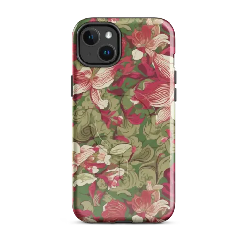 Burgundy Botanica on a MagSafe Tough Case for iPhone®