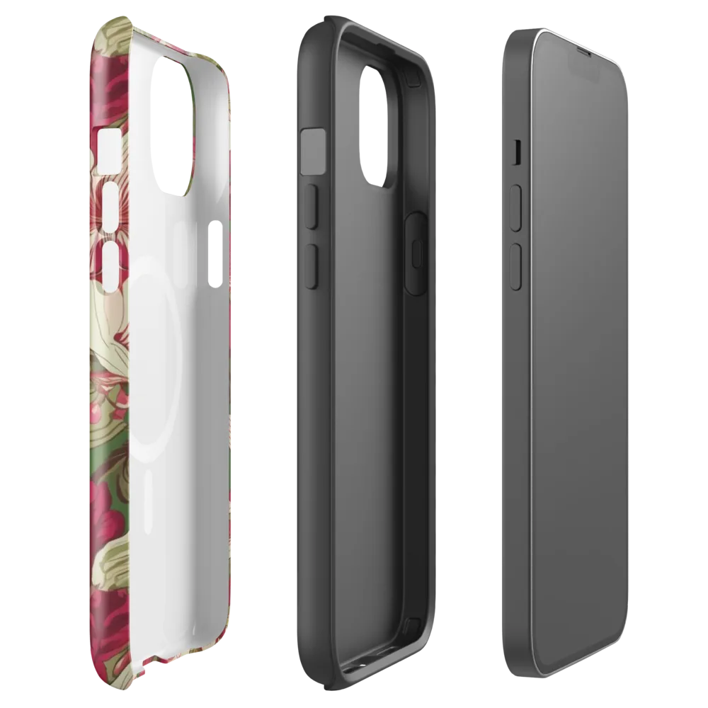 Burgundy Botanica on MagSafe Tough Case for iPhone® — Front
