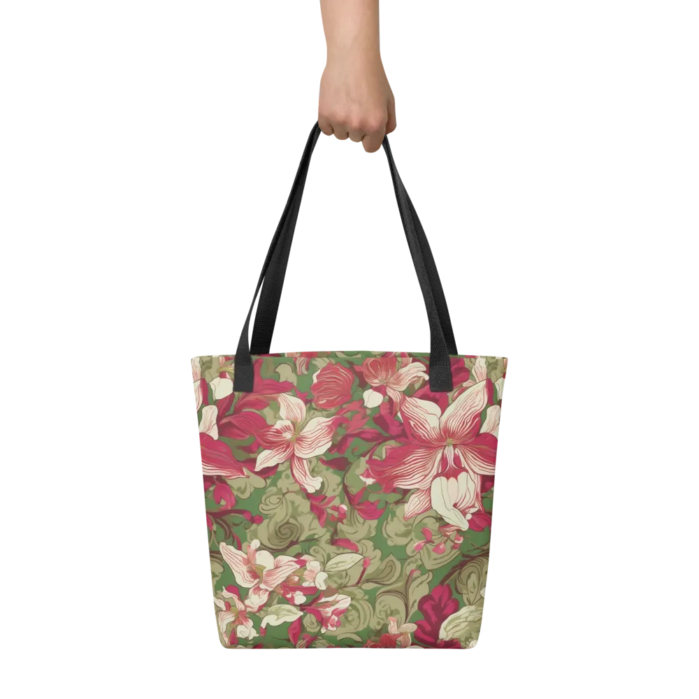 Burgundy Botanica on Tote Bag — Front