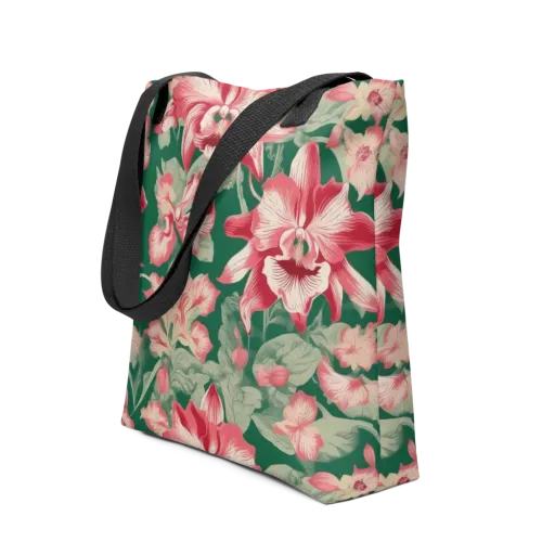 Verdant Bloom on a Tote Bag