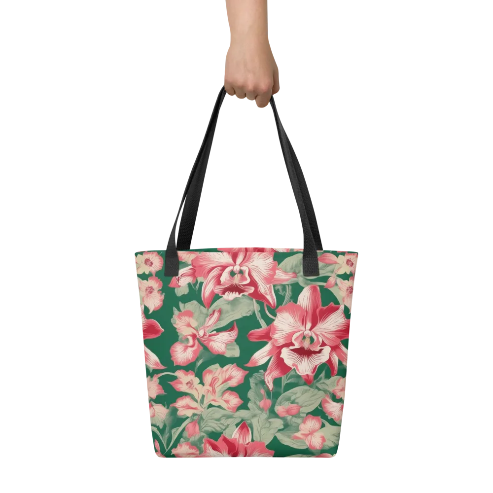 Verdant Bloom on Tote Bag — Front