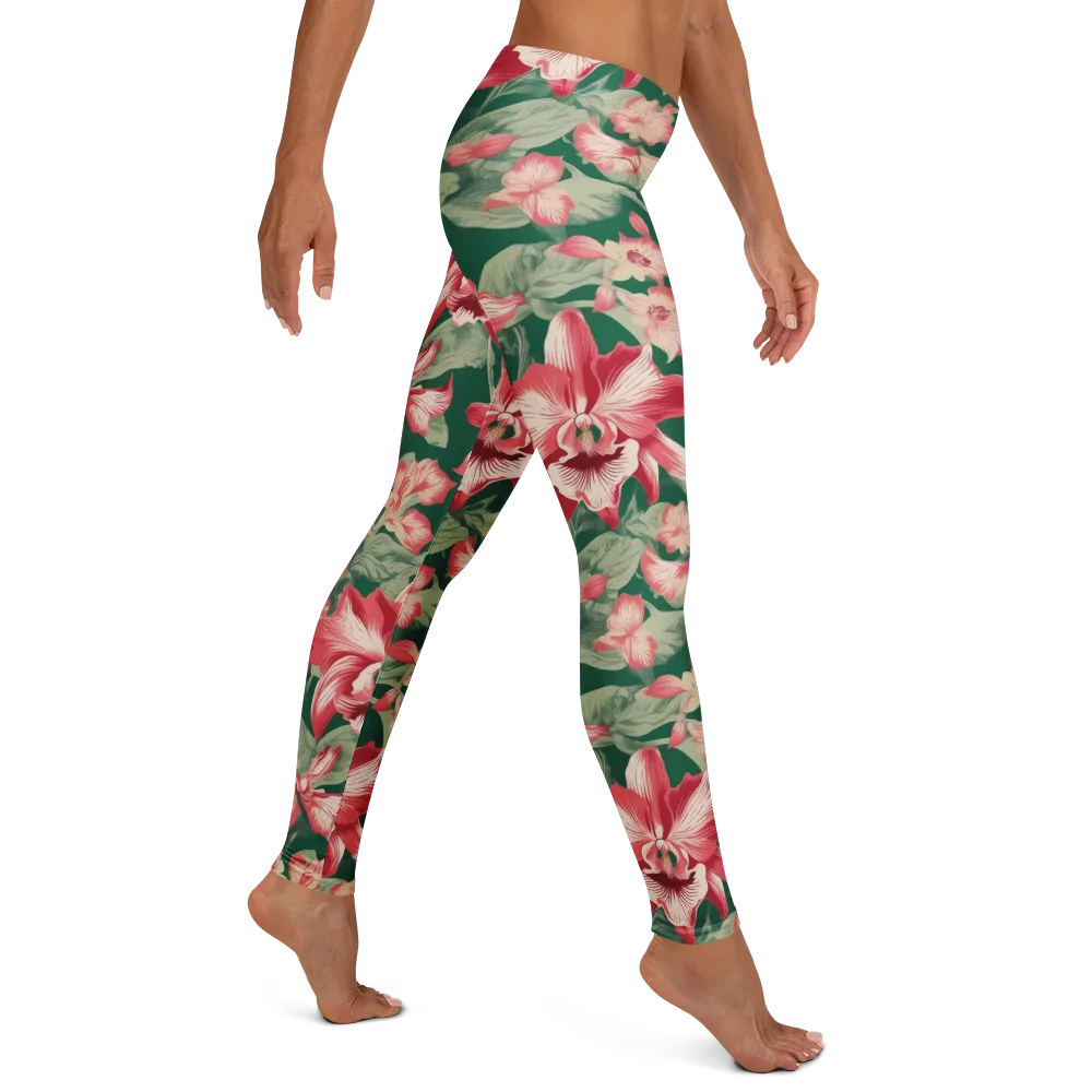 Verdant Bloom on Leggings — Right