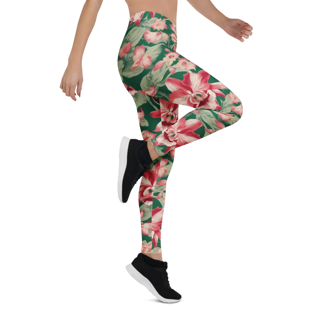Verdant Bloom on Leggings — Right