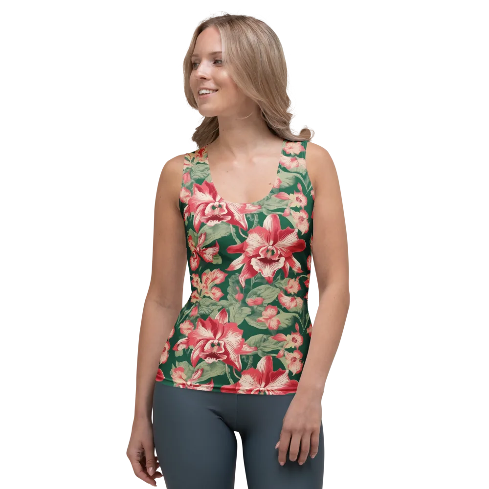 Verdant Bloom on Women's Tank Top — Front