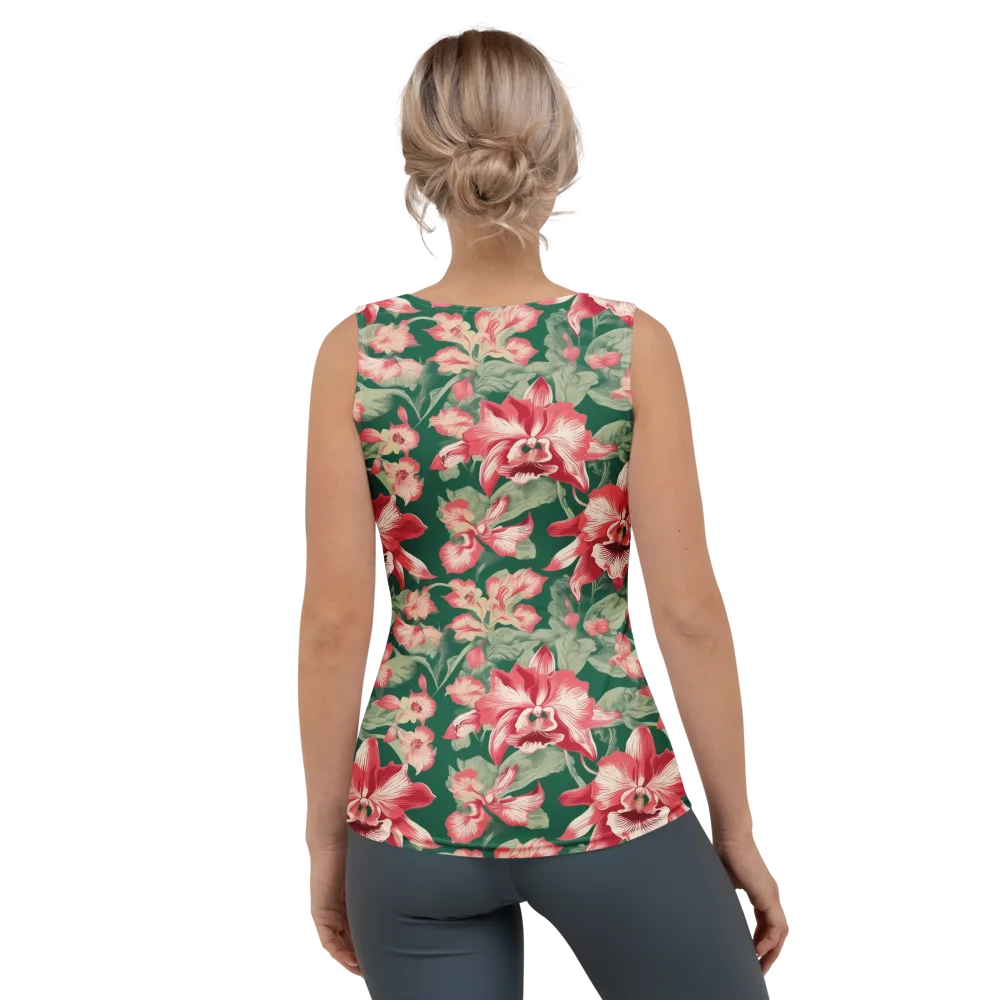 Verdant Bloom on Women's Tank Top — Back