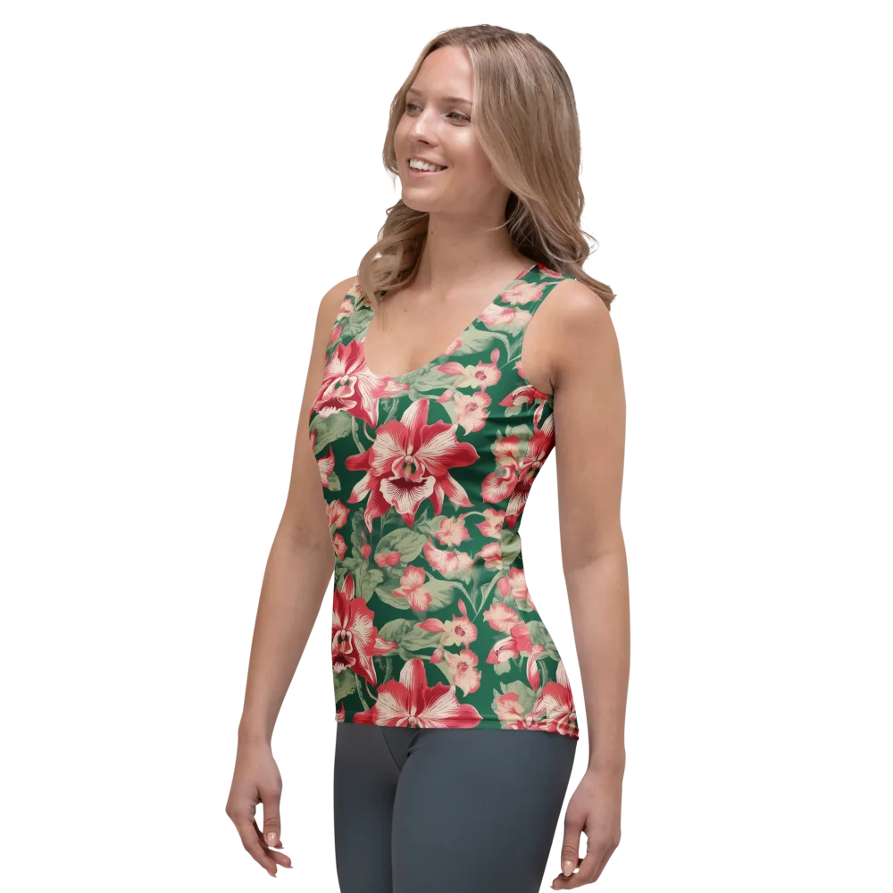Verdant Bloom on Women's Tank Top — Left Front