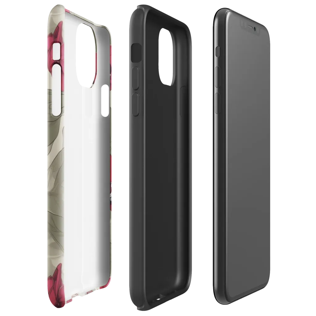 Orchid Nocturne on Tough Case for iPhone® — Right