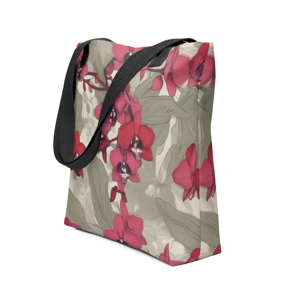 Orchid Nocturne on Tote Bag — Front