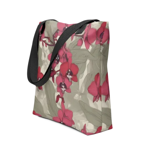 Orchid Nocturne on a Tote Bag