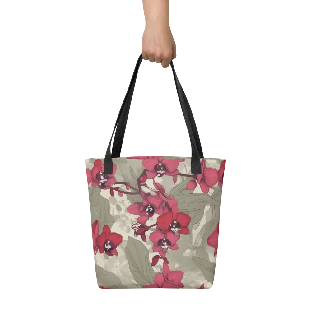Orchid Nocturne on Tote Bag — Front