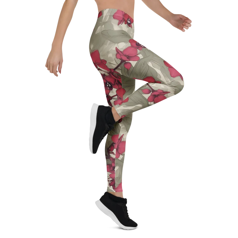 Orchid Nocturne on Leggings — Right