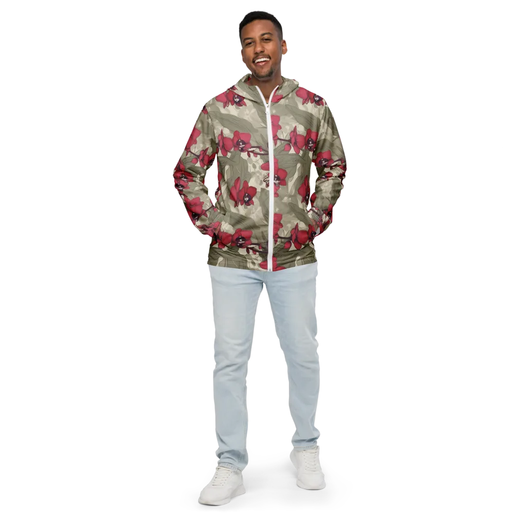 Orchid Nocturne on Men's Windbreaker — Front