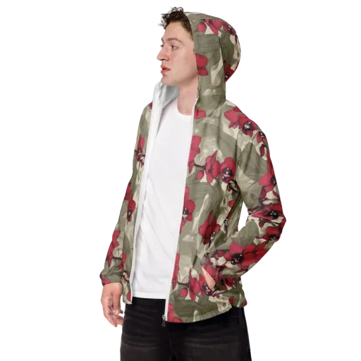 Orchid Nocturne on a Men's Windbreaker