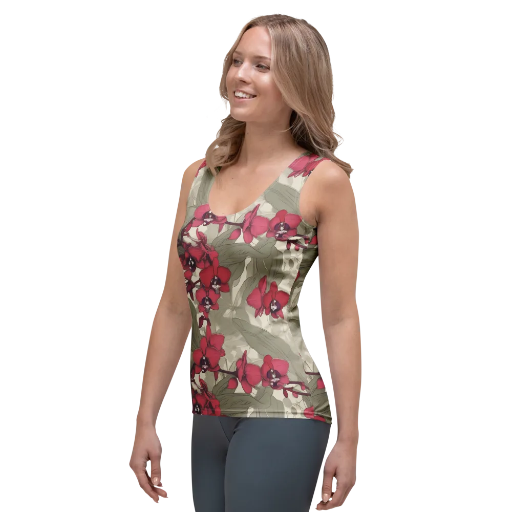 Orchid Nocturne on Women's Tank Top — Left Front