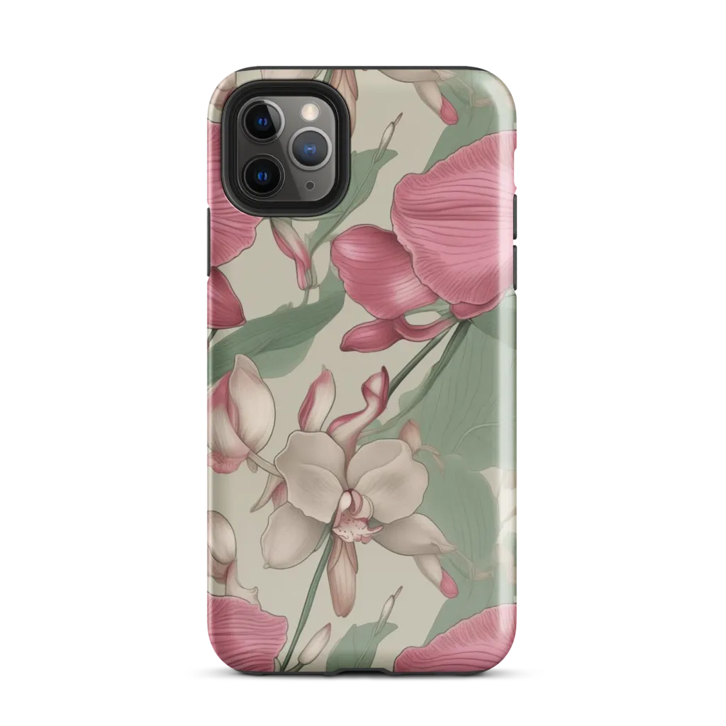 Orchid Herbarium on Tough Case for iPhone® — Front