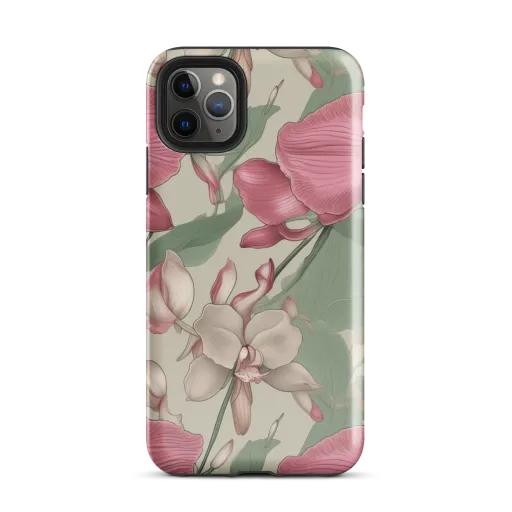 Orchid Herbarium on a Tough Case for iPhone®