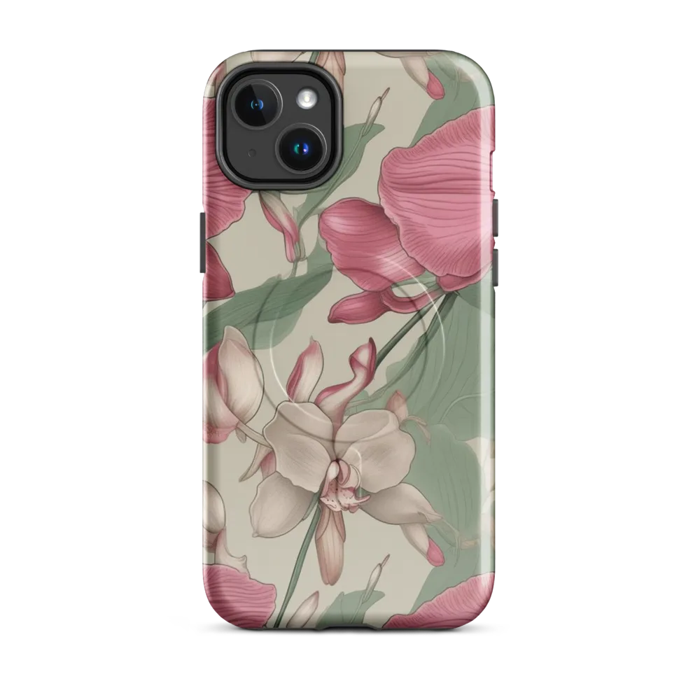 Orchid Herbarium on MagSafe Tough Case for iPhone® — Front