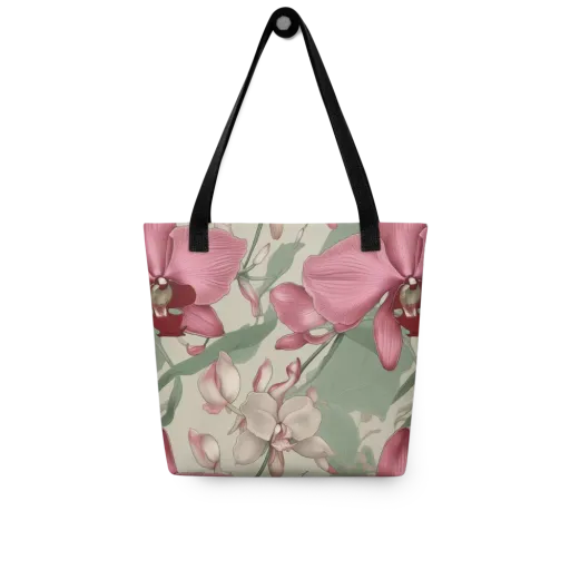 Orchid Herbarium on a Tote Bag