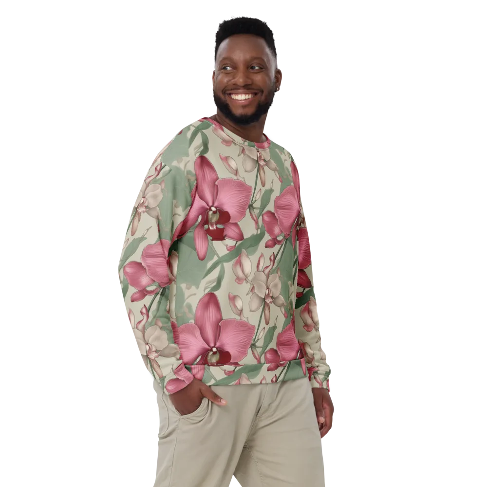 Orchid Herbarium on Sweatshirt — Front