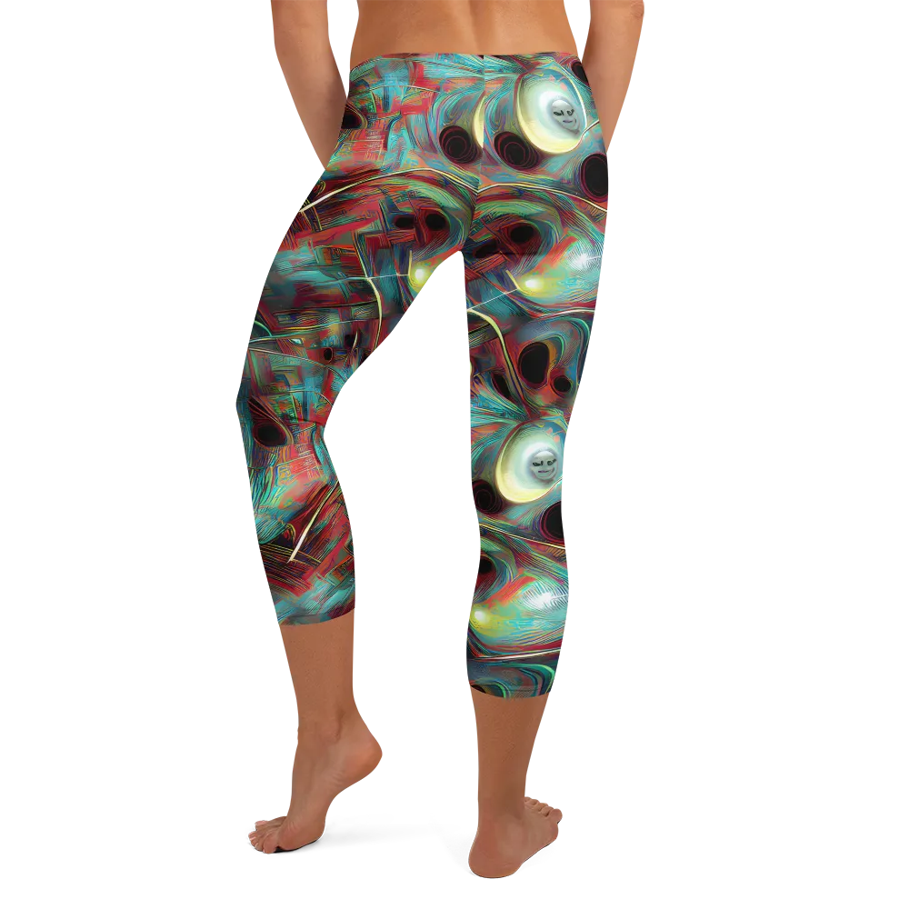 Dreamwave on Capri Leggings — Back