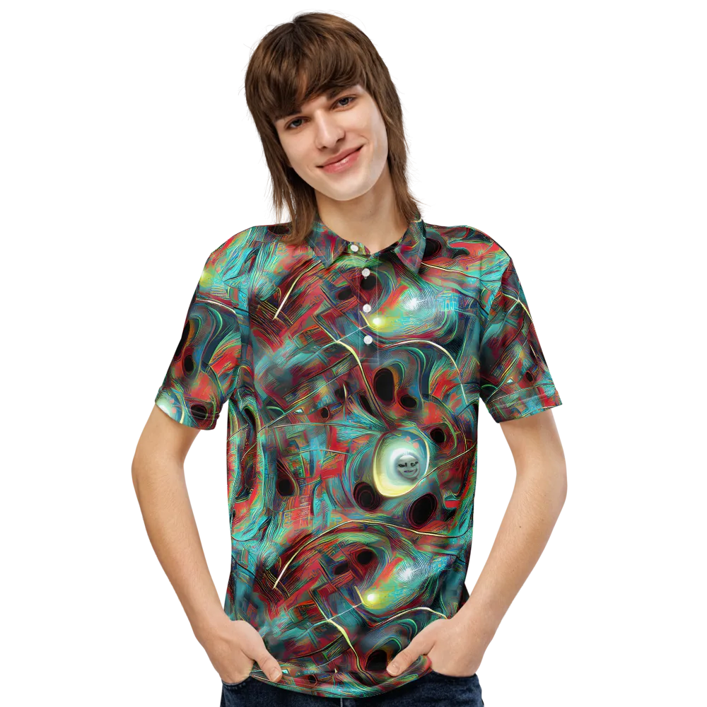 Dreamwave on Men's Slim Fit Polo Shirt — Front