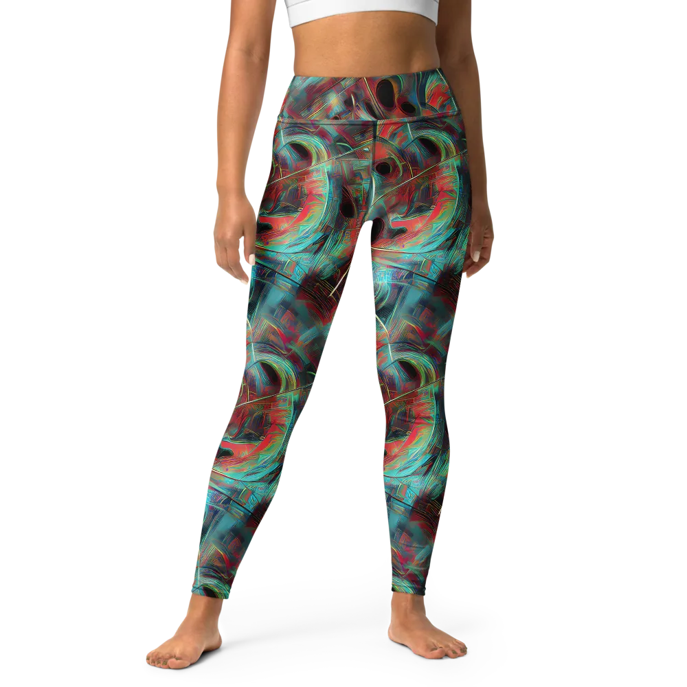 Dreamwave on Yoga Leggings — Front