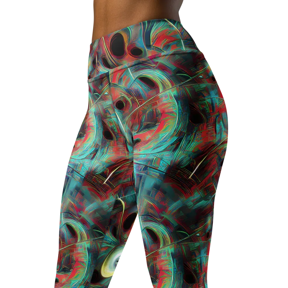 Dreamwave on Yoga Leggings — Left Front