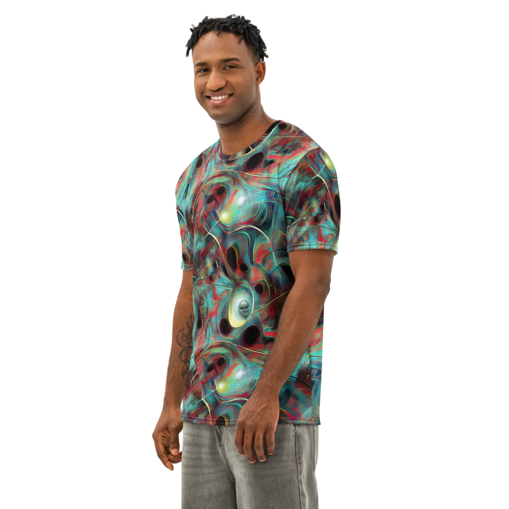Dreamwave on Men's Cotton Crew Neck T-Shirt — Left Front
