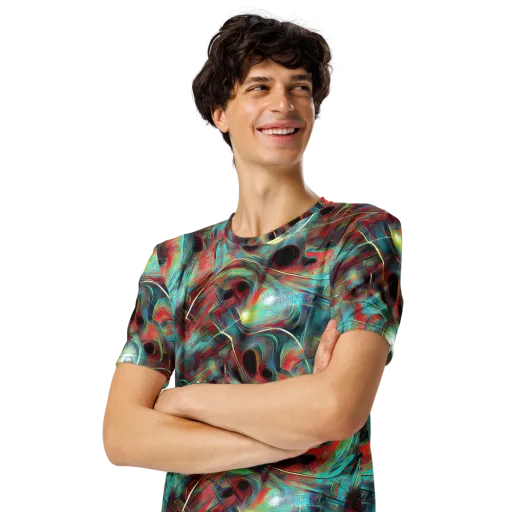 Dreamwave on a Men's Crew Neck T-Shirt