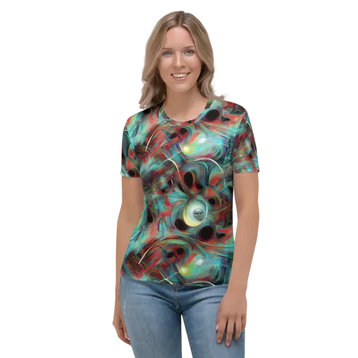 Dreamwave on a Women's Crew Neck T-Shirt