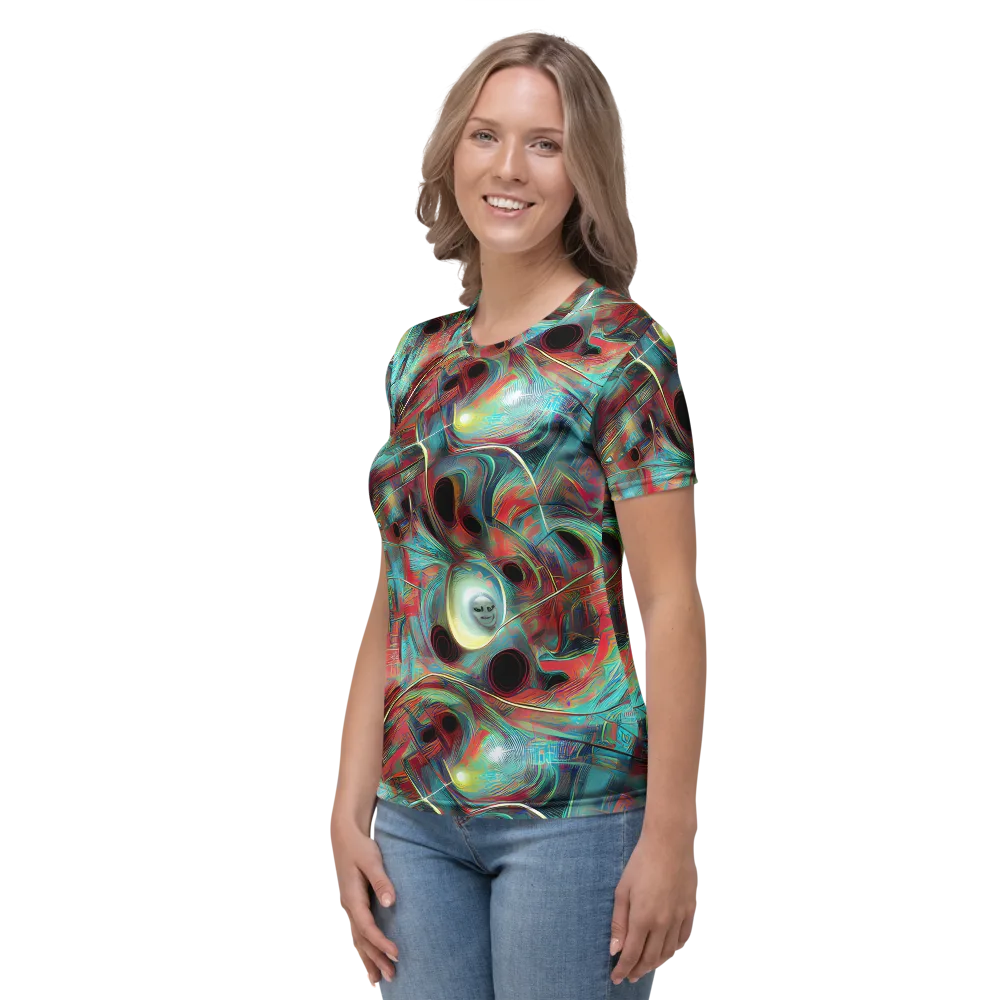 Dreamwave on Women's Crew Neck T-Shirt — Left
