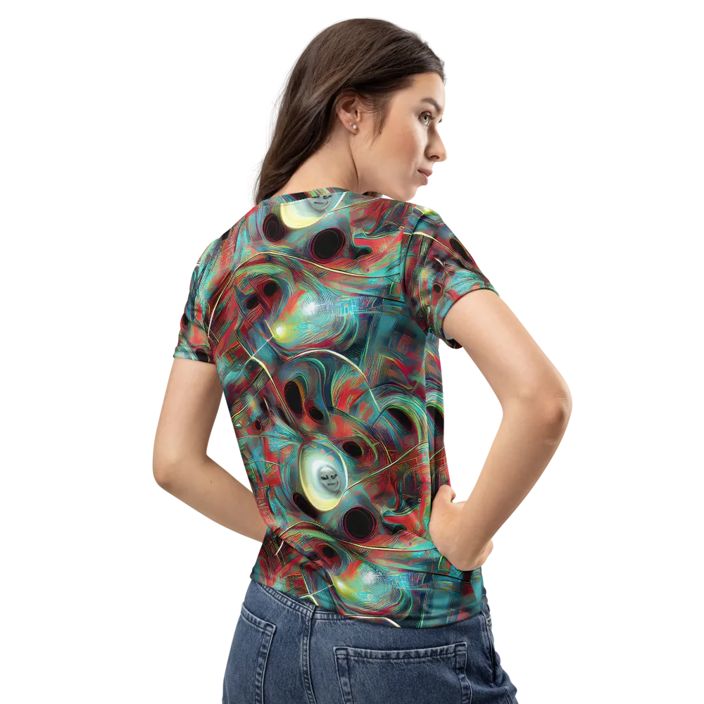 Dreamwave on Women's Crew Neck T-Shirt — Back